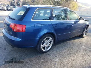 2007 Audi A4 2.0T with VIN WAUKF78EX7A220523, listed as a Copart auction lot 85817004 with 0 mi miles and Salvage Title. Bid and sale history available at carsss.com. Image 3.