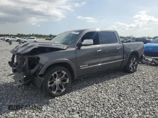 2019 Ram 1500 Limited with VIN 1C6RREHT9KN847797, listed as a Copart auction lot 59310605 with 107,490 mi miles and Salvage title. Bid and sale history available at DreamBid. Image 1.