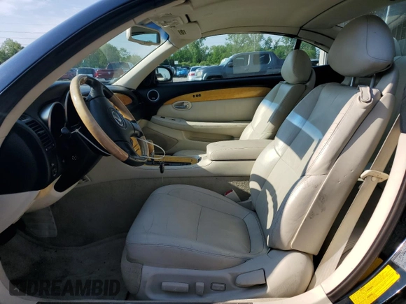 2002 Lexus SC 430 with VIN JTHFN48Y320002422, listed as a Copart auction lot 57104945 with 147,745 mi miles and Clean Title. Bid and sale history available at DreamBid. Image 7.