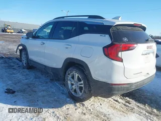 2020 GMC Terrain SLE with VIN 3GKALMEV8LL201910, listed as a IAAI auction lot 41650442 with 55,087 mi miles. Bid and sale history available at carsss.com. Image 3.