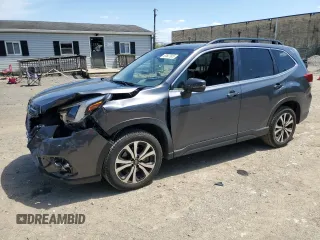 2022 Subaru Forester Limited with VIN JF2SKAPC7NH434807, listed as a Copart auction lot 57607905 with 43,768 mi miles and Salvage title. Bid and sale history available at DreamBid. Image 1.