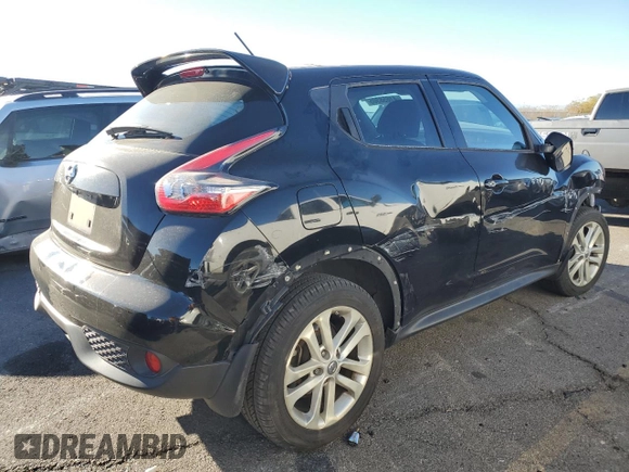 2015 Nissan Juke SV with VIN JN8AF5MR1FT506683, listed as a Copart auction lot 41658305 with Not Provided miles and Salvage Title. Bid and sale history available at carsss.com. Image 3.