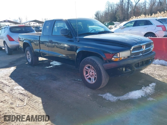 2004 Dodge Dakota Sport with VIN 1D7HG32N24S518815, listed as a IAAI auction lot 41408182 with 267,160 mi miles. Bid and sale history available at carsss.com. Image 1.