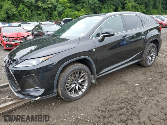 2021 Lexus RX with VIN 2T2SZMDA1MC265025, listed as a Copart auction lot 64832524 with 29,072 mi miles and Salvage Title. Bid and sale history available at carsss.com. Image 1.