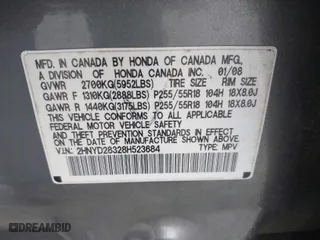 2008 Acura MDX Tech Pkg with VIN 2HNYD28328H523684, listed as a IAAI auction lot 41841650 with 189,165 mi miles. Bid and sale history available at carsss.com. Image 9.