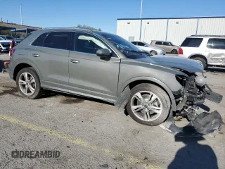 2021 Audi Q3 S line Premium Plus with VIN WA1EECF35M1153722, listed as a Copart auction lot 56537615 with 42,396 mi miles and Salvage title. Bid and sale history available at DreamBid. Image 4.