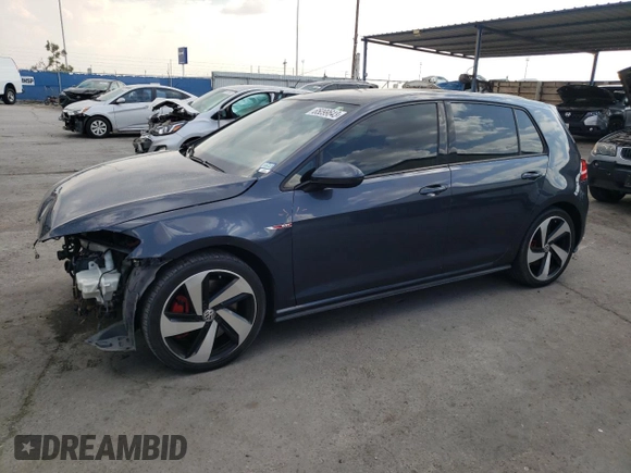 2018 Volkswagen Golf GTI S with VIN 3VW547AU5JM261799, listed as a Copart auction lot 65099643 with 83,398 mi miles. Bid and sale history available at carsss.com. Image 1.
