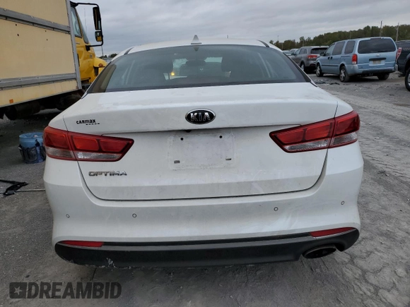 2018 Kia Optima LX with VIN 5XXGT4L3XJG254978, listed as a Copart auction lot 70161363 with Not provided miles and Salvage title. Bid and sale history available at DreamBid. Image 6.