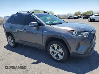 2021 Toyota RAV4 Hybrid LE with VIN JTMB6RFV8MD040419, listed as a Copart auction lot 56074195 with 63,816 mi miles and Salvage title. Bid and sale history available at DreamBid. Image 4.