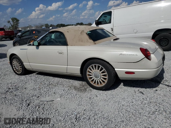2005 Ford Thunderbird 50th Anniversary with VIN 1FAHP69A55Y107329, listed as a Copart auction lot 54962955 with 69,875 mi miles and Clean Title. Bid and sale history available at DreamBid. Image 2.