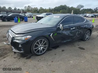 2019 Genesis G70 2.0T Advanced with VIN KMTG44LA4KU020585, listed as a Copart auction lot 78806894 with 60,224 mi miles and Salvage Title. Bid and sale history available at carsss.com. Image 1.