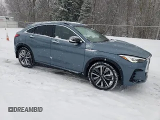 2022 Infiniti QX55 Sensory with VIN 3PCAJ5L38NF101543, listed as a Copart auction lot 86468694 with 45,409 mi miles and Salvage title. Bid and sale history available at DreamBid. Image 4.