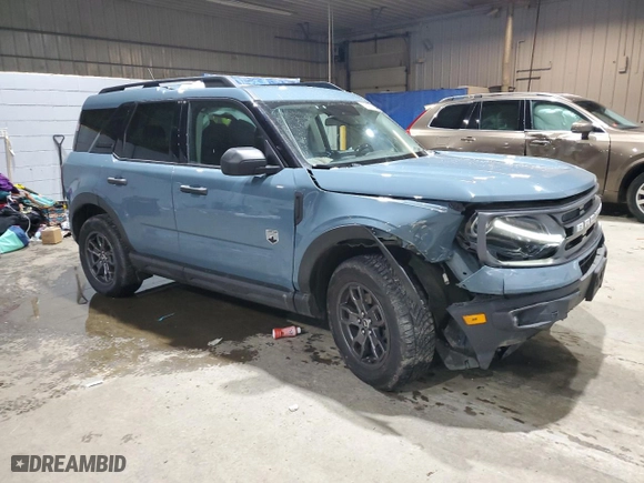 2021 Ford Bronco Sport Big Bend with VIN 3FMCR9B67MRB23174, listed as a Copart auction lot 83458654 with 25,825 mi miles and Salvage Title. Bid and sale history available at carsss.com. Image 4.