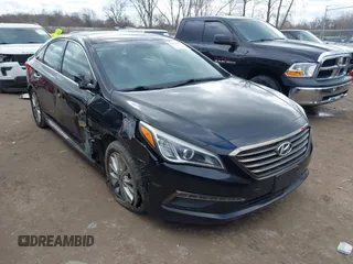 2015 Hyundai Sonata Limited with VIN 5NPE34AF0FH043630, listed as a IAAI auction lot 41825927 with 129,367 mi miles and . Bid and sale history available at carsss.com. Image 1.