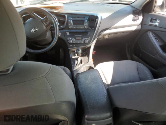 2013 Kia Optima Hybrid LX with VIN KNAGM4ADXD5043617, listed as a Copart auction lot 73847634 with 0 mi miles and Salvage Title. Bid and sale history available at carsss.com. Image 8.