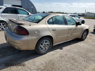 2003 Pontiac Grand Am SE1 with VIN 1G2NF52E03C309209, listed as a Copart auction lot 58392654 with 86,756 mi miles and Salvage Title. Bid and sale history available at carsss.com. Image 3.