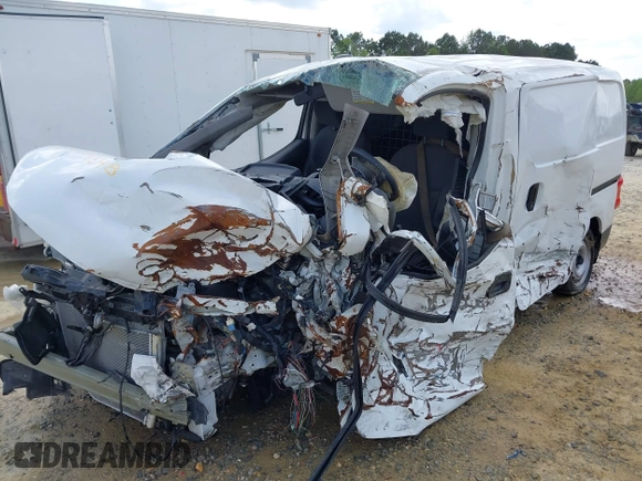 2021 Nissan NV200 Compact Cargo SV with VIN 3N6CM0KN9MK695343, listed as a IAAI auction lot 35744848 with 1 mi miles. Bid and sale history available at carsss.com. Image 2.