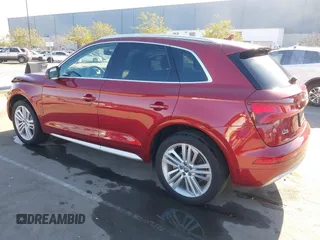 2018 Audi Q5 Prestige with VIN WA1CNBFY7J2133023, listed as a IAAI auction lot 41687379 with 55,646 mi miles and . Bid and sale history available at DreamBid. Image 3.