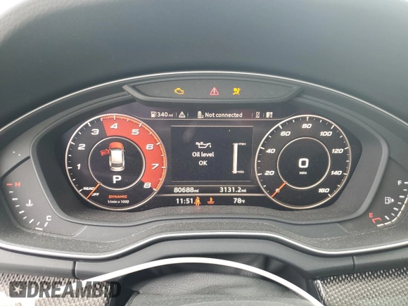 2018 Audi SQ5 Prestige with VIN WA1C4AFY8J2025782, listed as a Copart auction lot 65349204 with 80,688 mi miles and Clean Title. Bid and sale history available at DreamBid. Image 9.