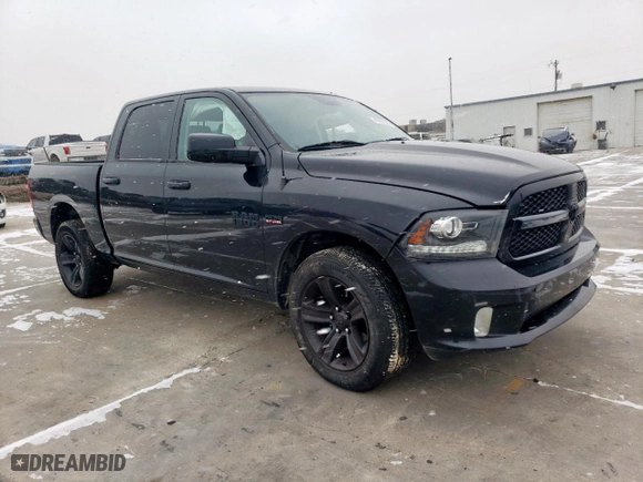 2018 Ram 1500 Night with VIN 1C6RR7MT4JS267620, listed as a Copart auction lot 46002365 with 117,733 mi miles and Salvage Title. Bid and sale history available at carsss.com. Image 4.