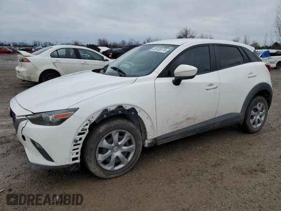 2017 Mazda CX-3 Sport with VIN JM1DKDB71H0156492, listed as a Copart auction lot 85139174 with 155,447 mi miles and Salvage Title. Bid and sale history available at carsss.com. Image 1.