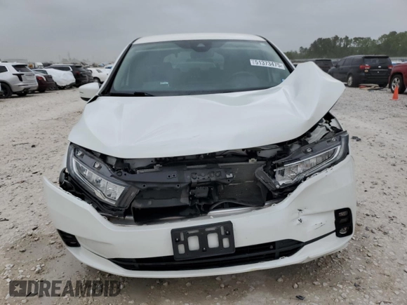 2021 Honda Odyssey EX with VIN 5FNRL6H56MB025283, listed as a Copart auction lot 51373475 with 25,851 mi miles and Salvage Title. Bid and sale history available at DreamBid. Image 5.