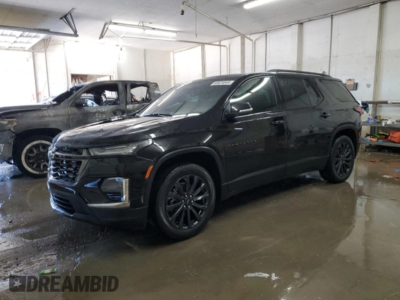 2023 Chevrolet Traverse RS with VIN 1GNERJKW2PJ210999, listed as a Copart auction lot 46624645 with 24,146 mi miles and Salvage Title. Bid and sale history available at carsss.com. Image 1.