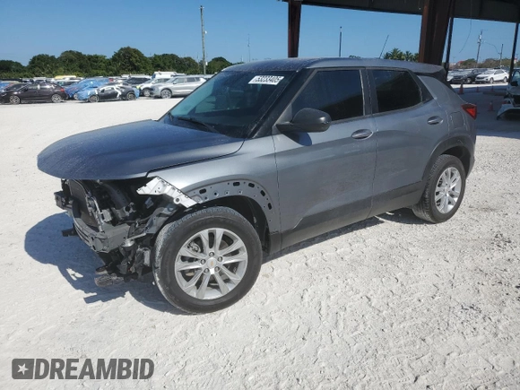 2021 Chevrolet TrailBlazer LS with VIN KL79MMS29MB052977, listed as a Copart auction lot 53233405 with 0 mi miles and Non Repairable. Bid and sale history available at carsss.com. Image 1.