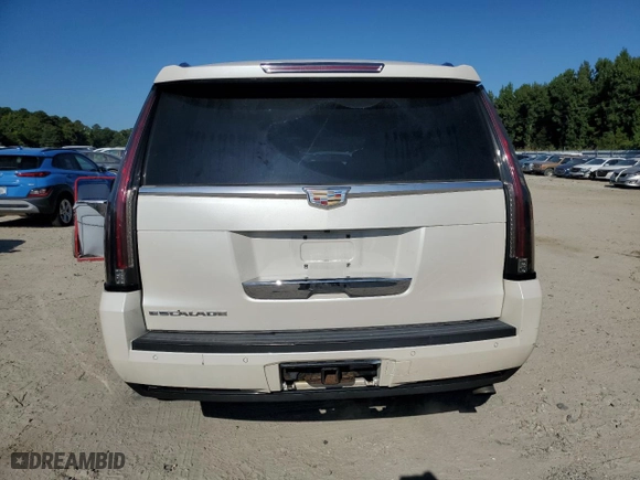 2015 Cadillac Escalade Platinum with VIN 1GYS4PKJ0FR588587, listed as a Copart auction lot 70265554 with 167,615 mi miles and Salvage Title. Bid and sale history available at carsss.com. Image 6.