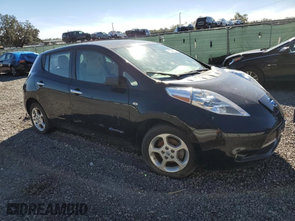 2011 Nissan LEAF SL with VIN JN1AZ0CP7BT007227, listed as a Copart auction lot 81894884 with 0 mi miles and Clean Title. Bid and sale history available at carsss.com. Image 4.