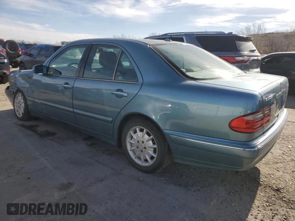 2002 Mercedes-Benz E-Class with VIN WDBJF82J62X062020, listed as a Copart auction lot 48318085 with 163,836 mi miles and Salvage Title. Bid and sale history available at carsss.com. Image 2.