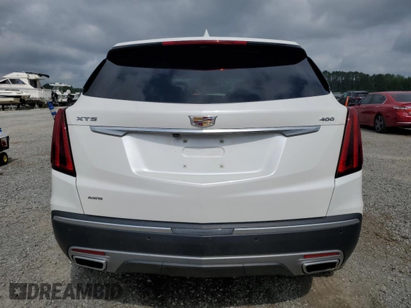 2021 Cadillac XT5 AWD Premium Luxury with VIN 1GYKNDRSXMZ103637, listed as a Copart auction lot 60472755 with 19,652 mi miles and Salvage title. Bid and sale history available at DreamBid. Image 6.