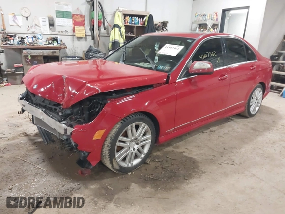 2009 Mercedes-Benz C-Class 3.0L Sport with VIN WDDGF81X59F330658, listed as a IAAI auction lot 41107362 with 97,539 mi miles. Bid and sale history available at carsss.com. Image 2.