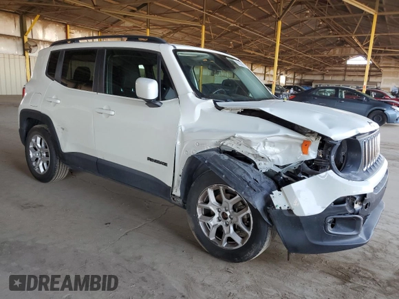 2017 Jeep Renegade Altitude with VIN ZACCJABB8HPE95746, listed as a Copart auction lot 62685995 with 109,666 mi miles and Salvage title. Bid and sale history available at DreamBid. Image 4.
