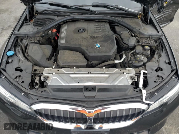2020 BMW 3 Series 330i z VIN 3MW5R1J04L8B11688, wystawiony jako Copart lot #55355505 z przebiegiem 87 498 mil mil oraz Szkoda całkowita • Salvage title. Historia ofert i sprzedaży dostępna na DreamBid. Obrazek 11.