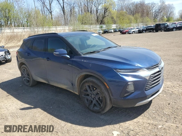2022 Chevrolet Blazer LT z VIN 3GNKBHR45NS188982, wystawiony jako Copart lot #54539855 z przebiegiem 38 169 mil mil oraz Szkoda całkowita • Salvage title. Historia ofert i sprzedaży dostępna na DreamBid. Obrazek 4.