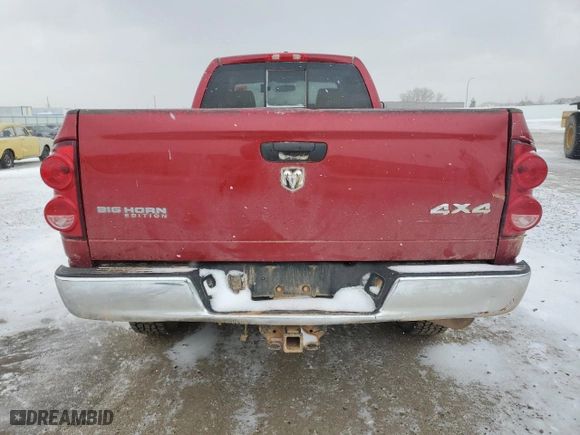 2007 Dodge Ram 2500 Laramie with VIN 1D7KS28A47J595909, listed as a Copart auction lot 83855354 with 177,167 mi miles and Salvage Title. Bid and sale history available at carsss.com. Image 6.