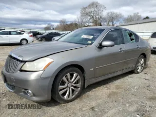 2008 Infiniti M with VIN JNKAY01F58M654866, listed as a Copart auction lot 47748655 with 228,998 mi miles and Salvage Title. Bid and sale history available at carsss.com. Image 1.