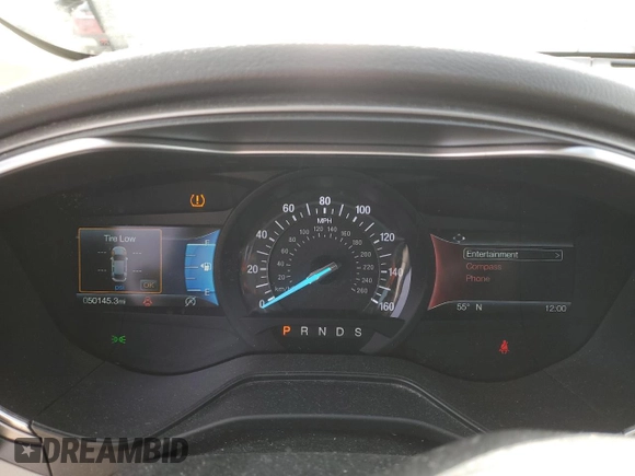 2019 Ford Fusion SE with VIN 3FA6P0HD9KR214927, listed as a Copart auction lot 48001315 with 50,145 mi miles and Salvage Title. Bid and sale history available at DreamBid. Image 9.
