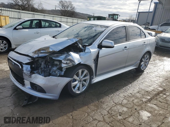 2014 Mitsubishi Lancer GT with VIN JA32U8FW6EU012451, listed as a Copart auction lot 86630494 with 147,390 mi miles and Salvage Title. Bid and sale history available at carsss.com. Image 1.