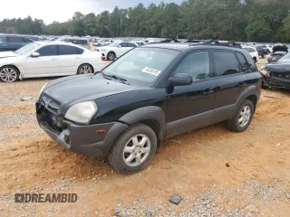 2005 Hyundai Tucson GLS with VIN KM8JN12D95U105904, listed as a Copart auction lot 44206195 with 226,108 mi miles and Salvage Title. Bid and sale history available at carsss.com. Image 1.
