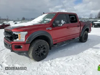 2019 Ford F-150 XL with VIN 1FTEW1E56KFB64268, listed as a Copart auction lot 42147164 with 0 mi miles and Salvage Title. Bid and sale history available at carsss.com. Image 1.