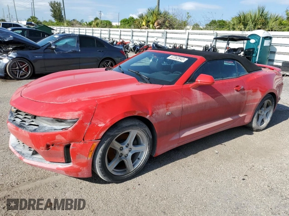 2020 Chevrolet Camaro 1LT with VIN 1G1FB3DX5L0117440, listed as a Copart auction lot 52282843 with 0 mi miles. Bid and sale history available at carsss.com. Image 1.