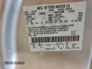 2010 Ford Escape XLS with VIN 1FMCU9C78AKA44179, listed as a Copart auction lot 80518154 with 175,149 mi miles and Salvage title. Bid and sale history available at DreamBid. Image 13.