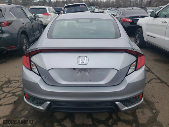 2018 Honda Civic Coupe LX with VIN 2HGFC4A53JH302299, listed as a Copart auction lot 50829085 with 103,576 mi miles and Salvage Title. Bid and sale history available at carsss.com. Image 6.