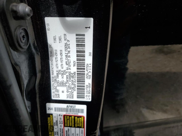 2018 Toyota Tundra SR5 z VIN 5TFDW5F18JX723486, wystawiony jako Copart lot #56826305 z przebiegiem 96 870 mil mil oraz Szkoda całkowita • Salvage title. Historia ofert i sprzedaży dostępna na DreamBid. Obrazek 12.