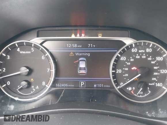 2019 Nissan Altima S with VIN 1N4BL4BV0KC158913, listed as a IAAI auction lot 41990156 with 162,406 mi miles and . Bid and sale history available at carsss.com. Image 7.