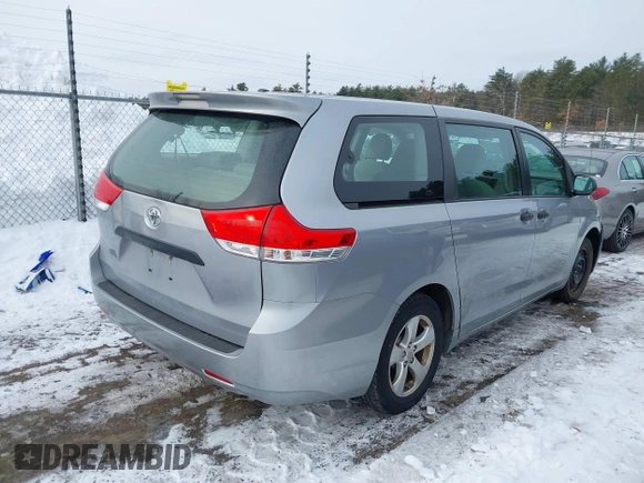 2012 Toyota Sienna with VIN 5TDKA3DC3CS010468, listed as a IAAI auction lot 41542523 with 56,055 mi miles and . Bid and sale history available at DreamBid. Image 4.