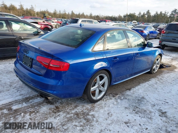 2015 Audi S4 Premium Plus with VIN WAUDGAFL7FA066078, listed as a IAAI auction lot 41287745 with 94,277 mi miles. Bid and sale history available at carsss.com. Image 4.