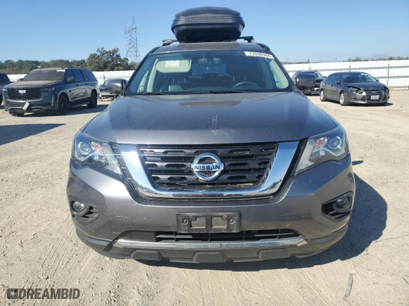 2018 Nissan Pathfinder SL with VIN 5N1DR2MM7JC629606, listed as a Copart auction lot 73596944 with 0 mi miles and Salvage Title. Bid and sale history available at carsss.com. Image 5.